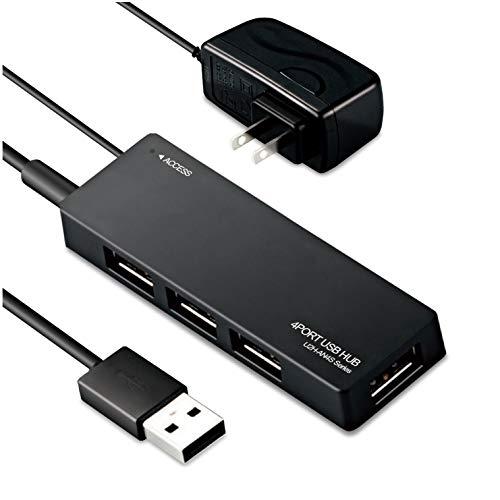 エレコム USB2.0 ハブ 4ポート ACアダプタ付 セルフ/バス両対応 Nintendo Swi...