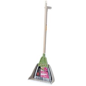 アズマ ほうきちりとりセット コンポ化繊チリトーレ 幅27cm 全長80cm 太さの違う2種類の化繊ホーキとチリトリのセット 混穂181｜hapitize
