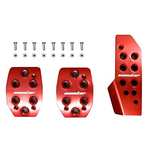 MONSTER SPORT スポーツドライビングペダルカバー レッドアルマイト ジムニー[JB64W...