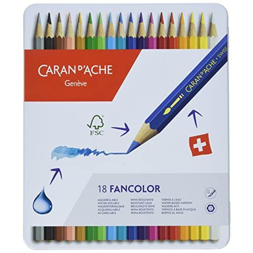 カランダッシュ 色鉛筆 水溶性 ファンカラー 18色セット 1288-318 正規輸入品