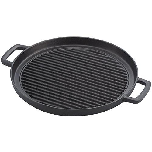 池永鉄工 グリルパン 鋳物 IH・ガス火 木柄付き プレート 肉料理 ステーキ 焼き目 29cm 鉄...