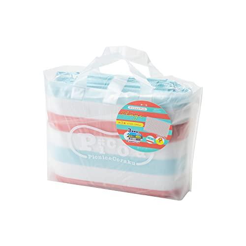 アサヒ興洋 レジャーシート 厚手 6〜7人用 180×240cm 3畳 マリンボーダー柄 エメラルド...