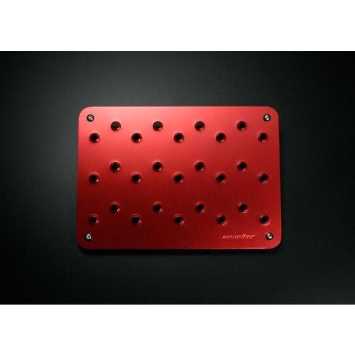 MONSTER SPORT アルミヒールプレート レッドアルマイト 汎用 848120-0000M