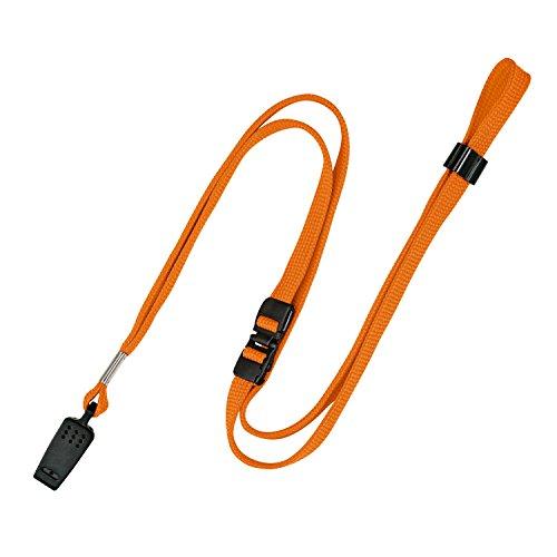 オープン工業 ストラップ ループクリップ 名札用 10本 橙 NB-29-RG