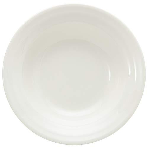 NARUMI(ナルミ) ボウル 皿 パティア(PATIA) 19cm ホワイト シンプル リム シリ...