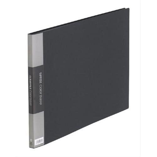 キングジム クリアファイル カラーベース A3 20ポケット 黒 150Cクロ