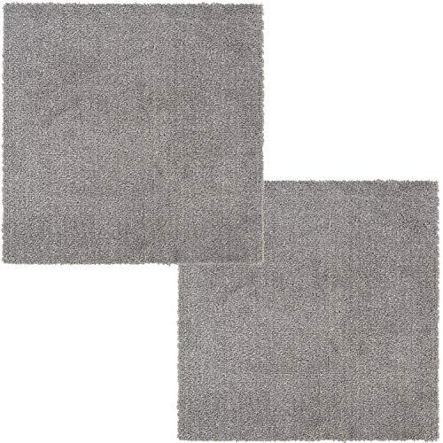 オカ(OKA) ペット用ラグマット ピタペトモ 約45cm×45cm 2枚セット プレーン ブラウン