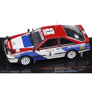 ixo 1/43 ニッサン 200 SX 1987年コートジボワールラリー #9 M.Kirkland/R.Nixon 完成品｜hapitize