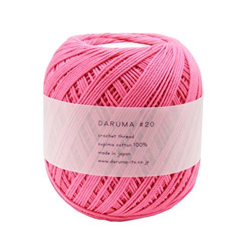 横田 DARUMA レース糸 #20 col.6 ピンク 系 50g 約210m 3玉セット 01-...