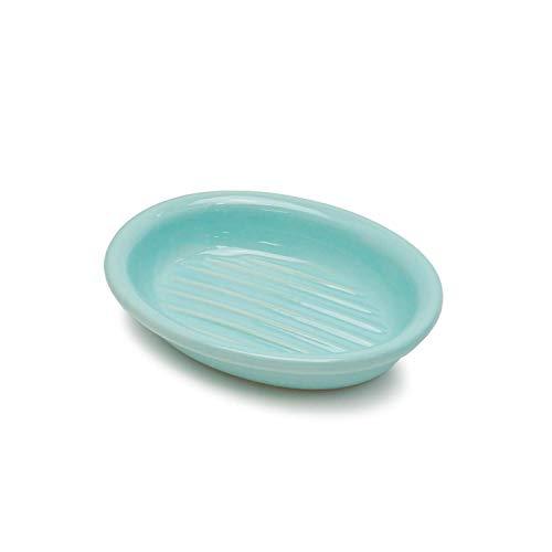 TAMAKI ペット用食器 アペティ 猫用オーバル ブルー 直径16.5×奥行12.5×高さ3.5c...