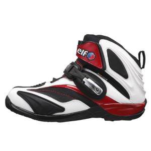 エルフ(ELF) バイクシューズ Synthese 14 ホワイト/レッド 25.5cm｜hapitize