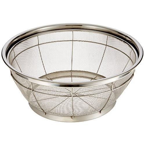 遠藤商事 ざる 業務用 浅型 NEWマンモス 30cm ステンレス 中国製 AZL4330 シルバー