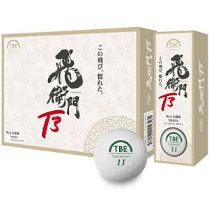 TOBIEMON(トビエモン) ゴルフボール 飛衛門 3ピース 蛍光マットカラー 1ダース(12個入り)ホワイトT-3BM-W｜hapitize
