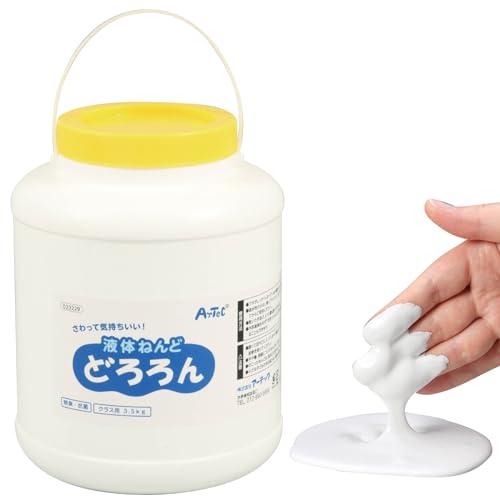 液体ねんど どろろん 3.5kg クラス用/粘土/シェア/学校/パック/液状/アート/美術/白