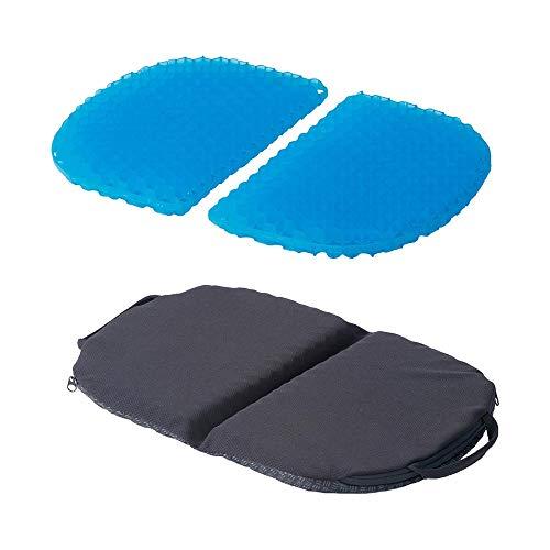 武田コーポレーション 【座面クッション・軽量・折りたたみ】 ブルー36×24×2.5cm コンパクト...