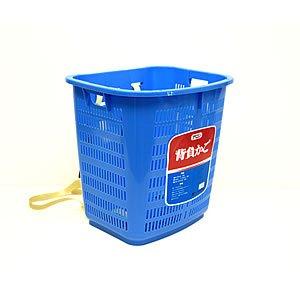 竹製カゴ 竹製 背負い籠 角大 40cm×34cm×高さ46cm 収穫かご 竹籠 渋Y H