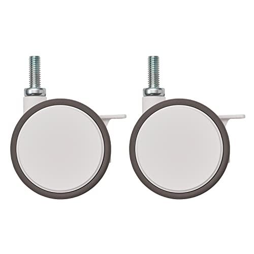 エレクター ベーシックシリーズ 双輪キャスター ストッパー付75mm ホワイト (2個入) BDRS...