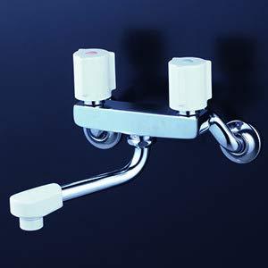 KVK 2ハンドル混合栓(150mmパイプ付) KM2G3N