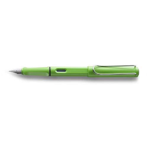 LAMY ラミー 万年筆 EF 極細字 サファリ グリーン L13GN-EF 両用式 正規輸入品