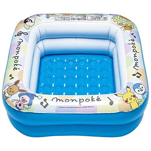 イガラシ モンポケプール 90×90×29cm(膨らましサイズ) AGA-081 ブルー 小型
