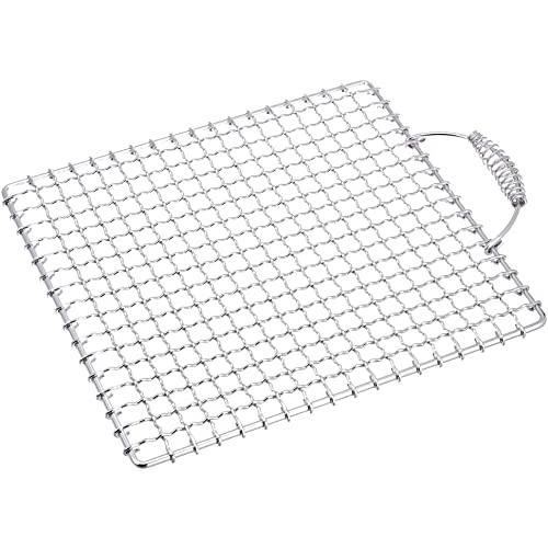 遠藤商事 業務用 焼物網 タフロス 24号 バネ付取手 (鉄・クロームメッキ) 日本製 DTH030...