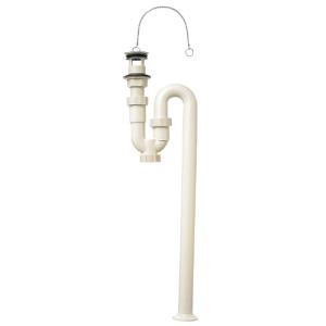 SANEI 洗面排水栓付Sトラップ オーバーフロー用 パイプ径32mm 水抜きキャップ付き 樹脂製 PH778-32｜hapitize