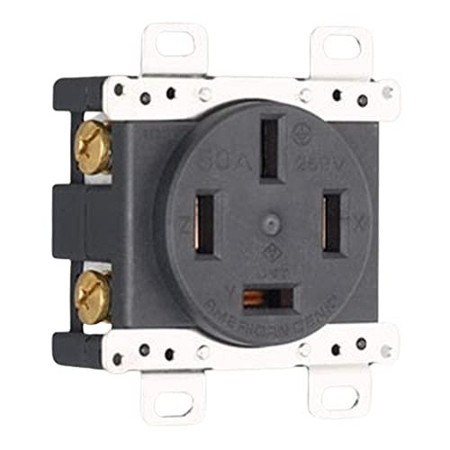 アメリカン電機 平刃形 埋込コンセント 黒 接地形3P250V