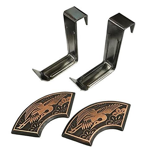 福井金属工芸(Fukuikinzokukogei) 差込式雅額受鴨居 36mm 鳳凰 F-0084