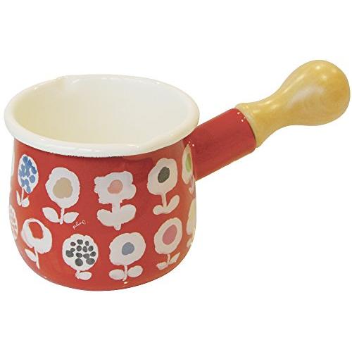 豊琺瑯 「Plune.」(プルーン) プチミルクパン レッド 「キャンディフラワー」 TYJ-723