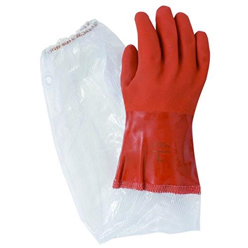 東和コーポレーション 《耐油性手袋》ビニスター腕カバー付ソフト LLサイズ No.652