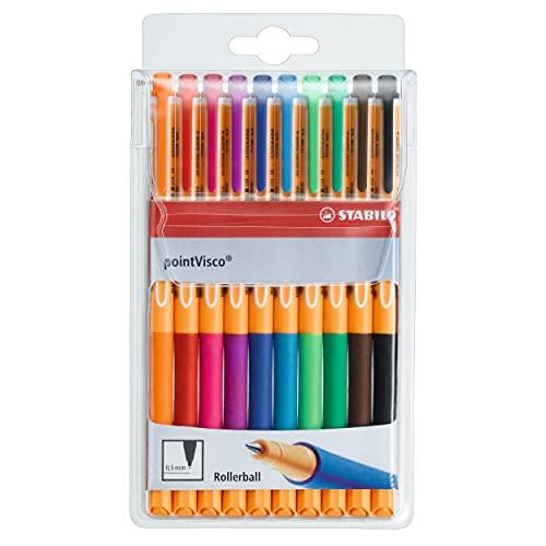 STABILO スタビロ ジェルインク ボールペン ポイントビスコ 0.5mm 10色 1099-1...
