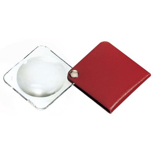ESCHENBACH(エッシェンバッハ) ハンディルーペ 角型 3.5倍 レッド ドイツ製 1752...