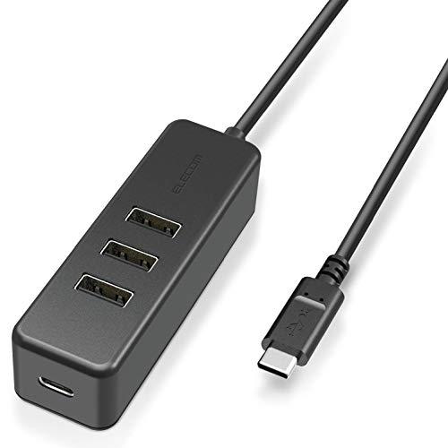 エレコム USBハブ Type-C USB-A 2.0×3ポート USB PD 60W対応 Type...