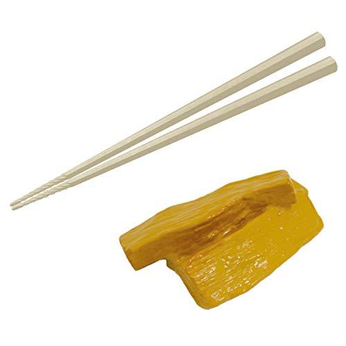 アルタ すべらせん箸 (上) とラーメンの具の箸置きセット 灰梅 &amp; メンマ AR0623237 サ...