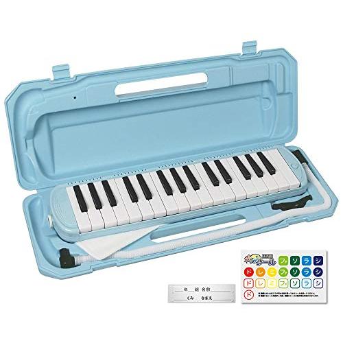 KC キョーリツ 鍵盤ハーモニカ メロディピアノ 32鍵 ライトブルー P3001-32K/UBL ...