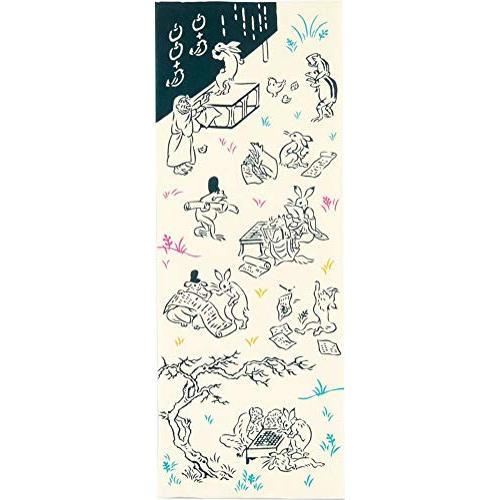 Miyamoto-Towel kenema 日本製 注染 手ぬぐい 35×90cm 鳥獣戯画 学校 ...