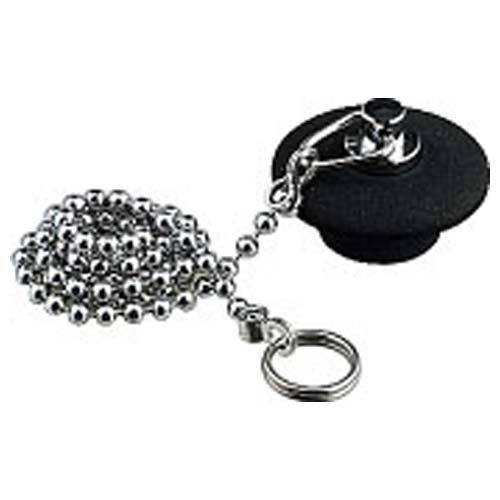 カクダイ W型バス用ゴム栓 くさり650mm付き 上辺28.6mm 下辺21.5mm 高さ13mm ...