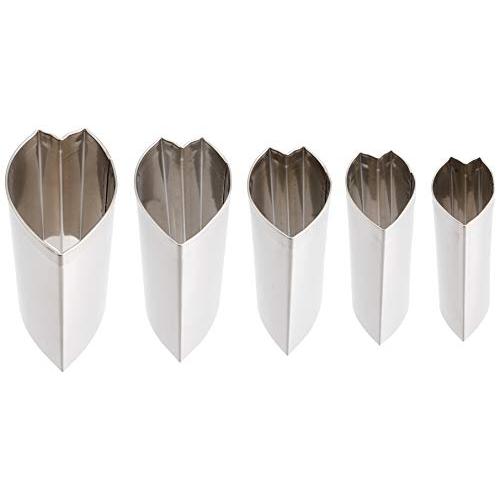 遠藤商事 業務用 手造り業務用抜型(5ヶ組) 桜の花びら 18-8ステンレス 日本製 BNK0900...