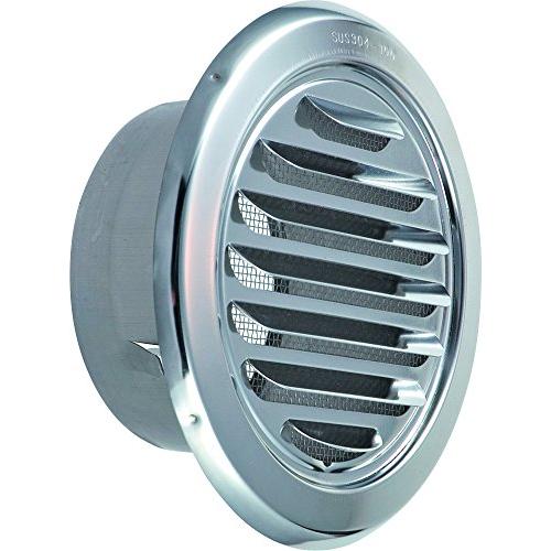 ワールド SUS304ステンレス 丸型ガラリ φ75mm アミ付(10メッシュ) DK(電解研磨) ...