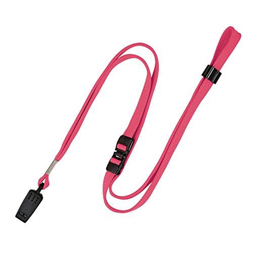 オープン工業 ストラップ ループクリップ 名札用 10本 桃 NB-29-PK