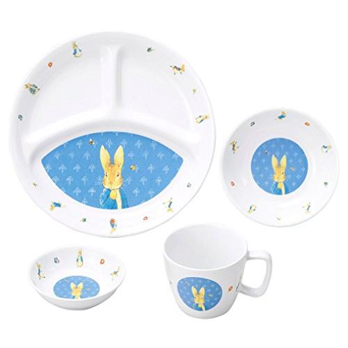 OGISO(おぎそ) ピーターラビット クラシック 強化磁器食器4点セット (食洗機・レンジ対応)