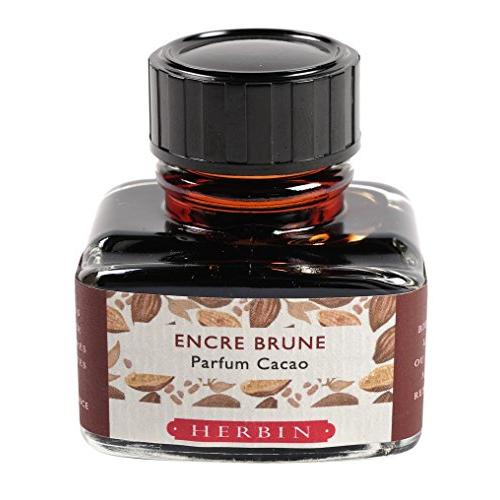 エルバン 香り付き インク (万年筆/ガラスペン・つけペン用)30ml 『カカオブラウン』フランス製...