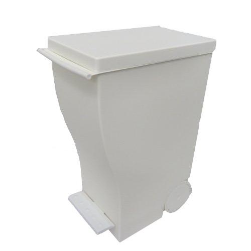 I'mD (アイムディ) ゴミ箱 キャスター付 Kcud クード スリムペダル (20L ホワイト)