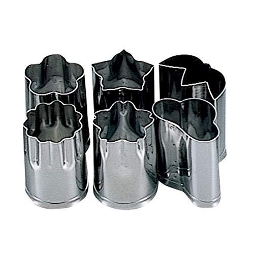 にちにち道具 野菜抜き型 6個入 ケース付 大 ステンレス 食洗機 対応 松 竹 梅 桔梗 菊 桜 ...