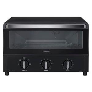 東芝(TOSHIBA) トースター オーブントースター 4枚焼き 温度調節機能付き 角皿付き タイマー30分 ブラック HTR-R6(K)｜hapitize