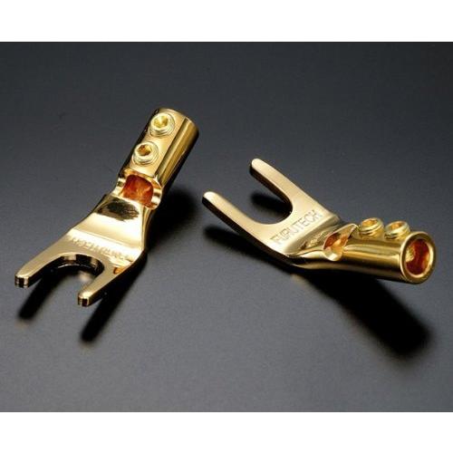 FURUTECH ADL オーディオグレード Yラグ端子 24k金メッキ処理 4本1組 FP201G