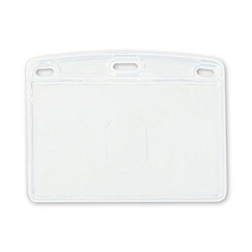 オープン工業 名札ケース ソフト ヨコ 2枚収納 NX-119