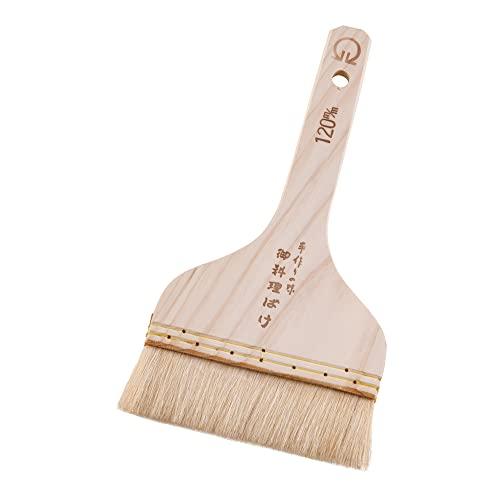 遠藤商事 業務用 木柄白ハケ(山羊毛) 120mm 桧 山羊毛 WHK01120