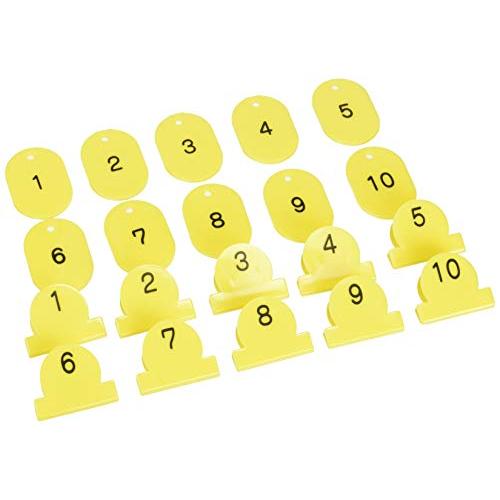 TRUSCO(トラスコ) 親子札 1~10 黄 TOFD10-Y