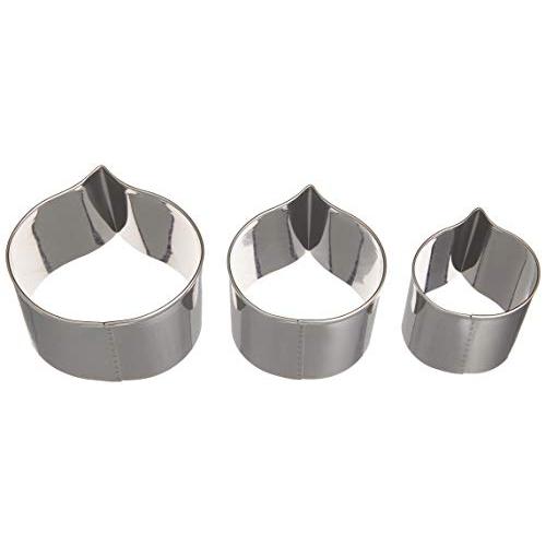 遠藤商事 業務用 抜型3個セット 栗 18-8ステンレス 日本製 BNK7101